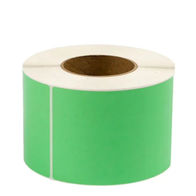 Direct Thermal Label 4x6 3" Core Perf: Yes Green 1000 Labels/Roll 4 Rolls/Box 75 Box/Plt