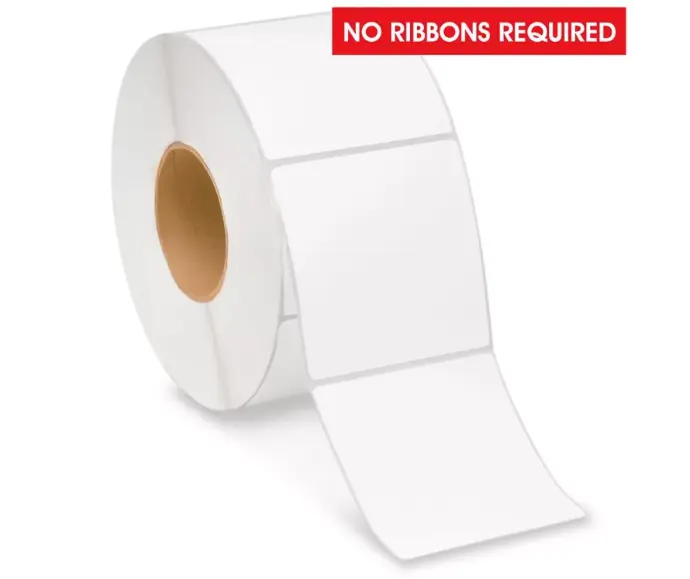 Direct Thermal Label 4x4 3" Core 12" OD 4300 Labels/Roll 2 Rolls/Box 36 Box/Plt