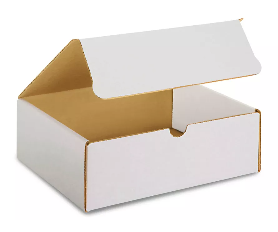 Custom Corrugate Box 9x7.5x3 (LARGE) 200 B 3W1S Econo TT White S-11241