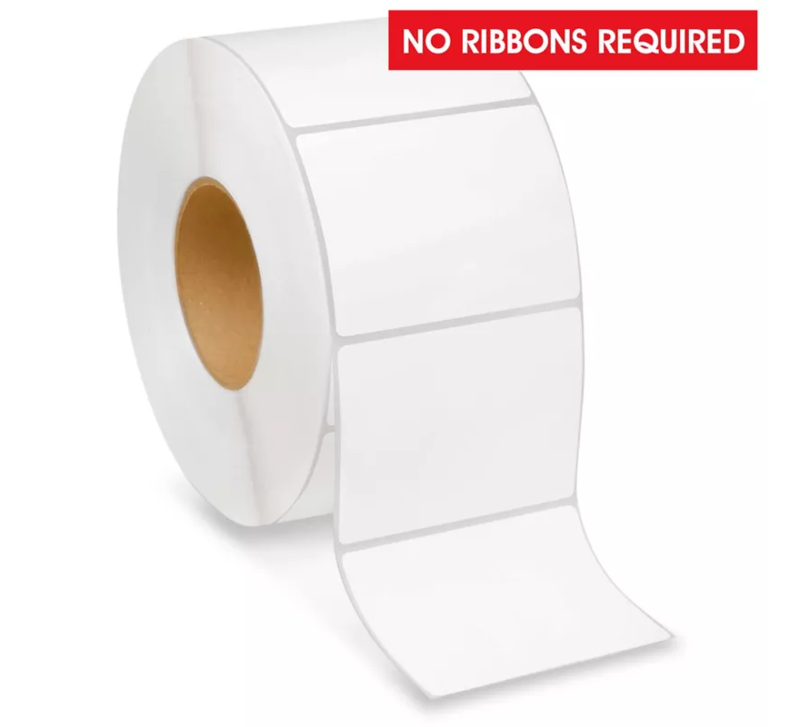 Direct Thermal Label 4x3 3" Core Perf:Yes White 2000 Labels/Roll 4 Rolls/Box