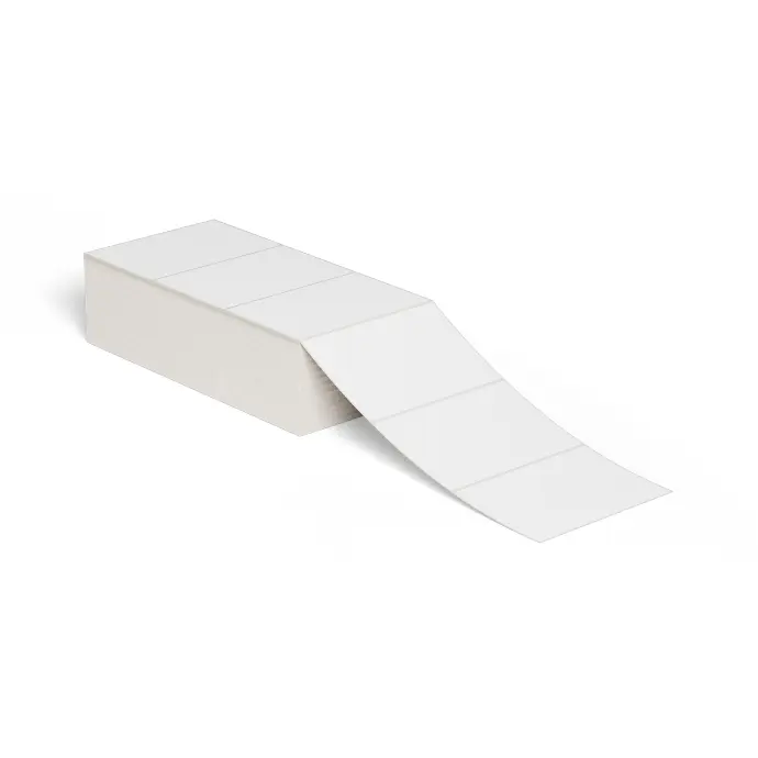 Thermal Transfer Label 6x4 Fanfold White 2500 Labels/Stack 5000 Labels/Box 75 box/Plt