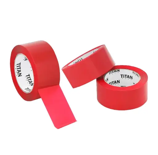 [HT-220110RED] Hand Tape Acrylic 2x110 Yrd 2 Mil Red 36 Rolls/Box