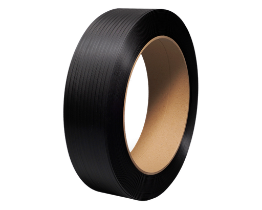 [PPS-HC1260] Strapping Polypropylene 16x6 Core 1/2 Width 600Lb 7200Ft Black 1/Box 52 Coils/Plt