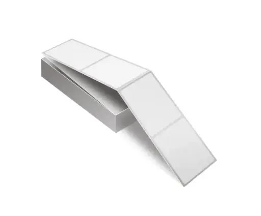 [TTF-46P] Thermal Transfer Label 4x6 Fanfold White 2000 Labels/Stack 4000 Labels/Box 75 Box/Plt