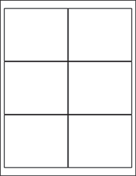 [LL-1002] Laser Label 4x3 1/3 8.5x11 Sheet 6 Label/Sheet 250 Sheets/Box