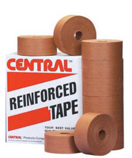 [RT-C3450K] Reinforced Water Activated Tape (Central 240 Brand) 3x450 Kraft 10 Rolls/Box