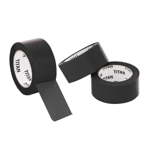 [HT-220110BLK] Hand Tape Acrylic 2x110 Yrd 2 Mil Black 36 Rolls/Box