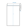 [L-5001-AL] Thermal Transfer Label 5x8 3" Core Perf: Yes White 750 Labels/Roll 4 Rolls/Box