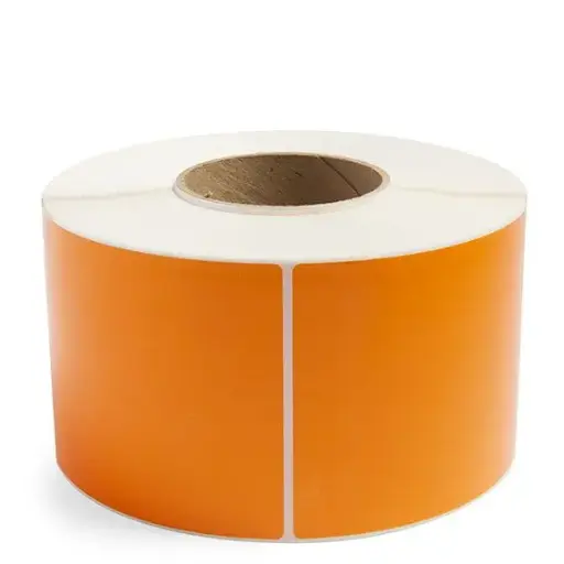 [DTR-46P-ORANGE] Direct Thermal Label 4x6 3" Core Perf: Yes Orange 1000 Labels/Roll 4 Rolls/Box 75 Box/Plt 